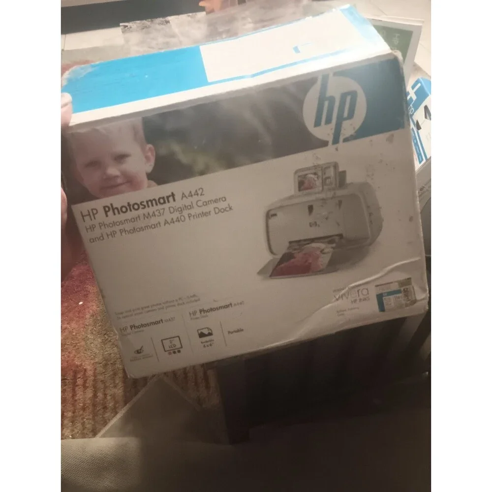 HP Photosmart A440 Digital Photo Inkjet Printer -Working!